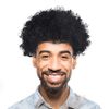 CCINEE Bomber Afro Wig, Explosion Head, Costume, Wig, Costume Accessory, Cosplay, Wig, Costume, Fluffy, Funny, Entertaining Item, Ball, Halloween Party Goods, Unisex (Black)