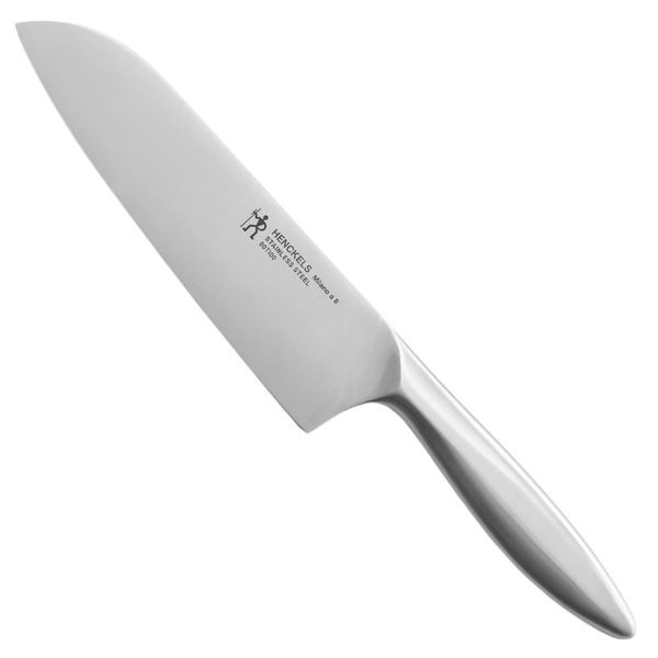 Henckels Z1030-174 Henckels "Milano α II Santoku Knife, 6.5 inches (165 mm) Knife, Multi-Purpose, Vegetables, Meat, Fish, Stainless Steel, Dishwasher Safe