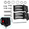 WOWLED Mounting Brackets for LED Work Light Bars, 2 Pack Universal Adjustable Mount Bracket Slidable for Most Work Lights Bar Pod Lights, Offroad Driving Work Lamp Light Bracket Mount 4x4
