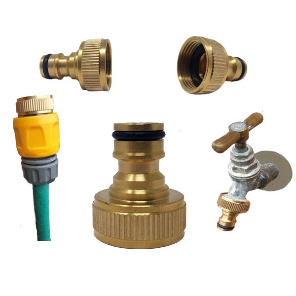 Brass Garden Hose Screw on 3/4" Tap Connector