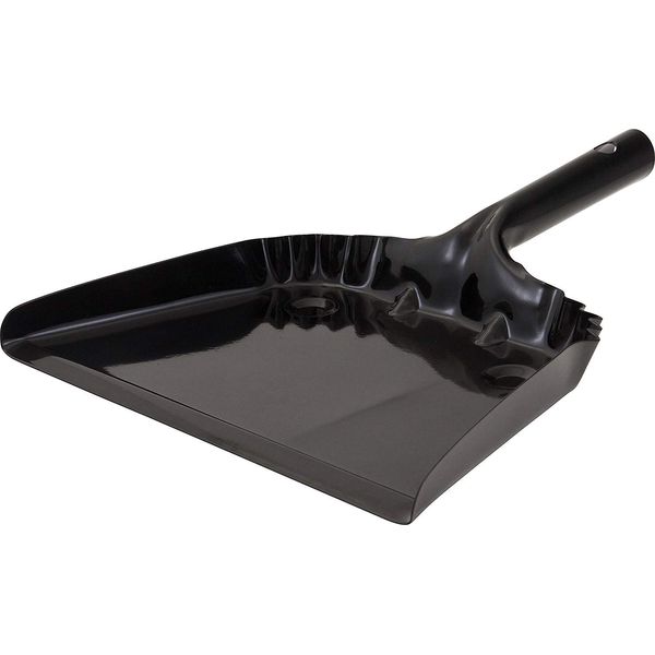 BEHRENS Dust Pan, Black, Steel Dustpan, Fireplace Cleaning