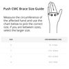 PUSH Thumb Support Brace Osteoarthritis CMC Joint (Left Size 3, Dark purple)