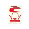 Traxxas Aton High Visibility Decals, Red