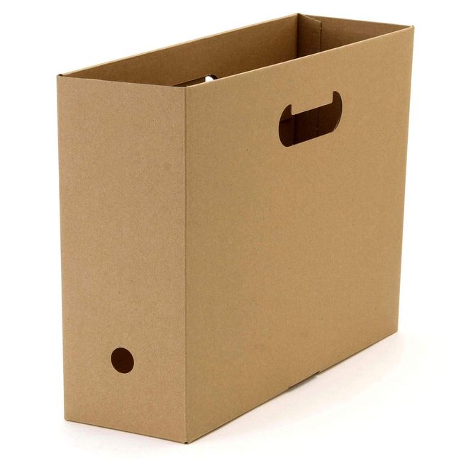 MUJI 02081355 One-Touch Assembled Cardboard File Box, Set of 5, For A4