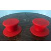 Burlington Recording TRIDENT HUB-LOCK Adapters Plastic (PAIR) - RED