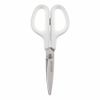 Plus Scissors SC-175S-AB Standard Bernoulli Curve Blade, Antibacterial Grip, White