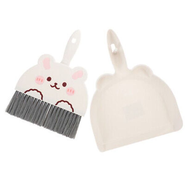 Table Top Broom and Dustpan Set Small Brush Hand Door Desktop Office