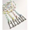 8mm Polyester Braid on Braid Halyard Key Pin Shackle Spliced Rope (White With Red Fleck, 25)
