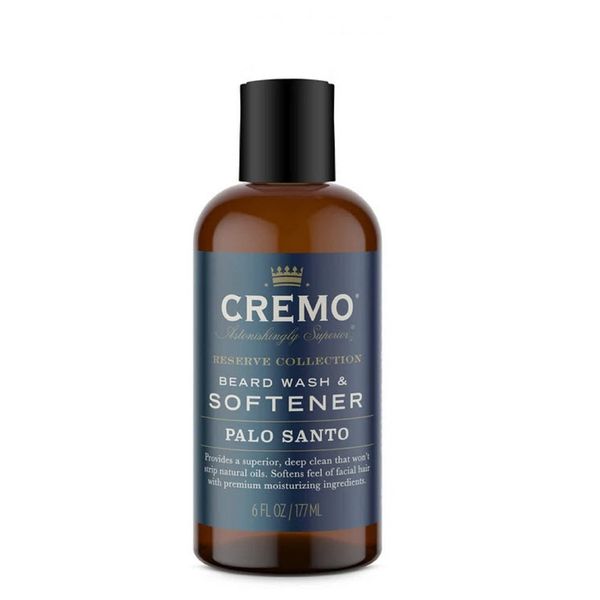 Cremo Palo Santo (Reserve Collection) Beard Wash & Softener, Moisturizes, Styles and Reduces Beard Itch for All Lengths of Facial Hair, 6 Fluid Oz