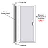 Plastic Hinge Sleeve for Shower Doors with Continuous Hinge - 72" Long
