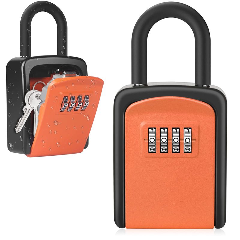 Key Box, Diyife Key Box, Dial Type, Key Box, Wall Mounted, Dial, 4 ...
