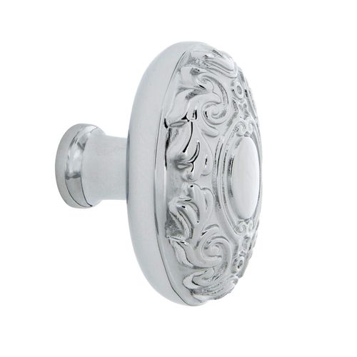 Nostalgic Warehouse 756106 Victorian Brass 1 3/4" Knob in Bright Chrome Cabinet Hardware
