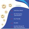 Metric Hexagonal (Hex) Full Nuts Solid Brass Various Sizes And Quantities M3 - M22