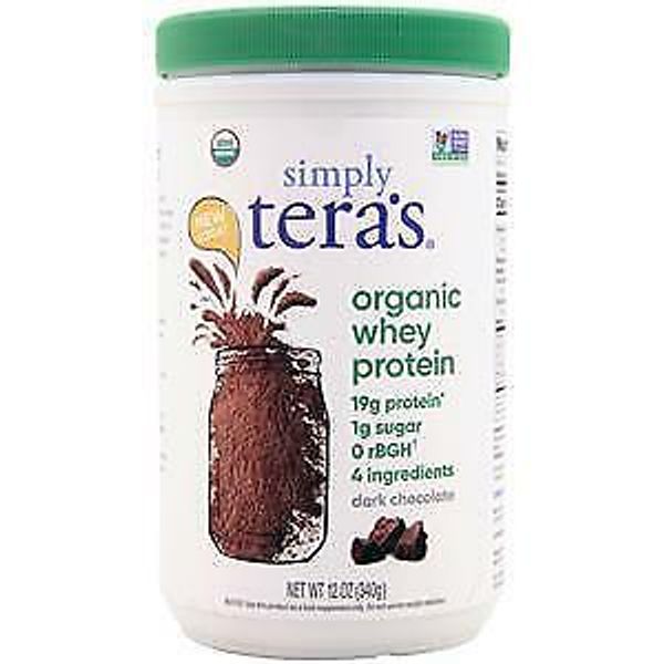 Tera's Whey Simply Tera's Organic Whey Protein Dark Chocolate 12 oz