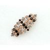 Faship Gorgeous Black Rhinestone Crystal Floral Barrette