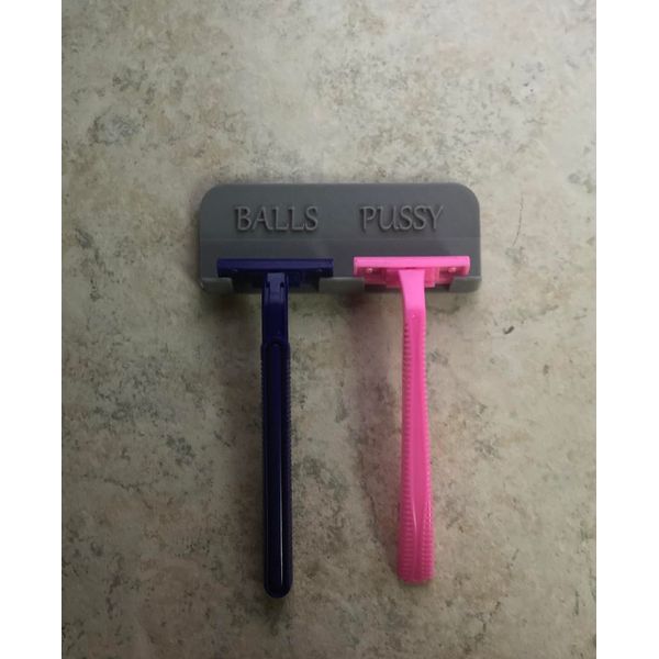 Novelty Razor Holder Balls Pussy