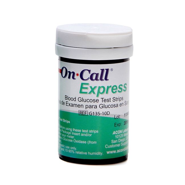 On Call Express Blood Glucose Test Strips (50 Count)