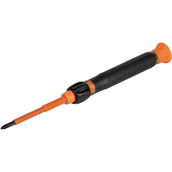 32581INS Precision Screwdriver, 2-In-1 Insulated Screwdriver with No. 0 Phillips