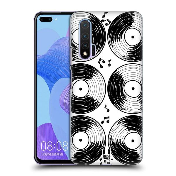Head Case Designs Doodle Vinyl Disc Collection Hard Back Case Compatible With Huawei Nova 6 / 5G