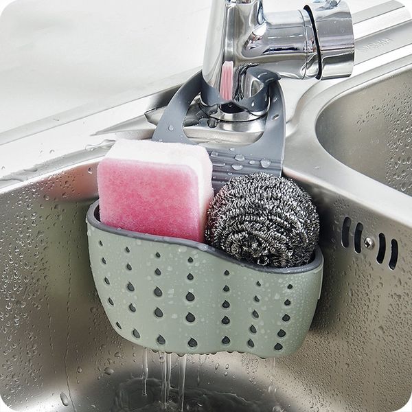 Zmart Kitchen Sink Sponge Rack TPR New Material + ABS Resin