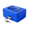 ENN LLC Mini Handheld Safe with Key for Home Use (Blue)