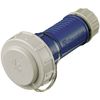 MENNEKES 10833 Schutzkontaktkupplung plastic druckwasserdicht 230V white, blue IP68