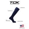 TCK European Style Soccer Socks (Navy Blue, Medium)