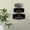 Fancy No Soliciting We Will Not Answer The Door Sign (Black) - Small