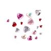Tabletop Cotton Nail Parts, Inside Heart, 15 Pieces, Popular, 0.2 inch (4 mm), 0.2 inch (6 mm), 0.3 inch (8 mm), Brion, Hologram Decor Parts, Jewelry Parts, Nail Art, Studs, Resin Sealed, DIY, Various Colors (Plum Red, 4 mm)