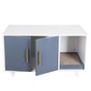 Multi-function Cat House Hidden Litter Box Enclosure w/Pad Organizer Cabinets