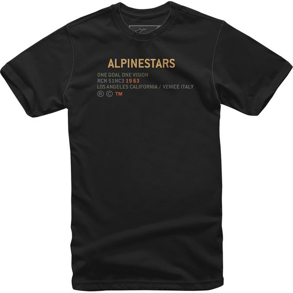 Alpinestars Quest T-Shirt 1212-7200210-M Black Medium