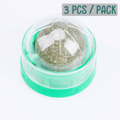 humyeam 3 Pack Catnip Balls, Catnip Ball for Cats Wall, Catnip Wall Ball, Catnip Balls That Stick On Wall, Catnip Roller Ball