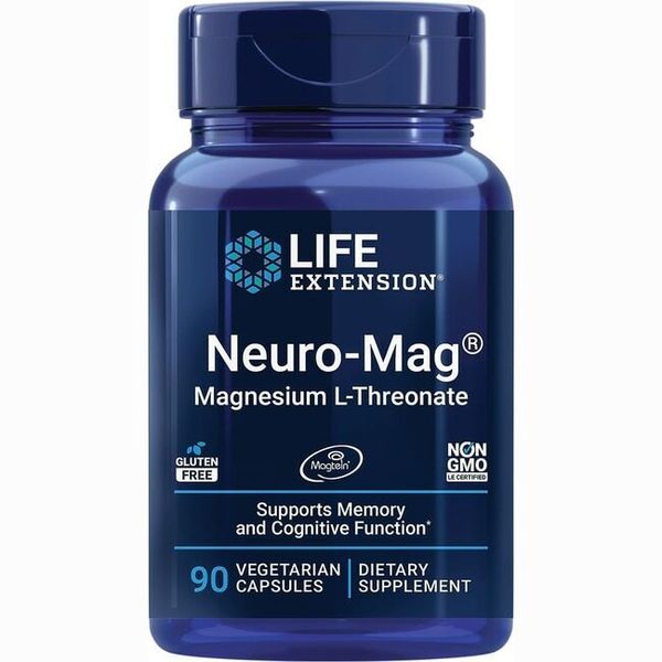 Life Extension Neuro-Mag Magnesium L-Threonate 144 mg 90 Veg Caps