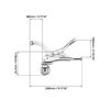 QWORK 9inch Drill Press Locking Clamp, 2 Pack, Fix Clamp, Strong Gripping Clip