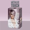 Rubélia Metallic Touch Permanent Hair Colour, Metallic Silver, Pack of 1, 115 ml