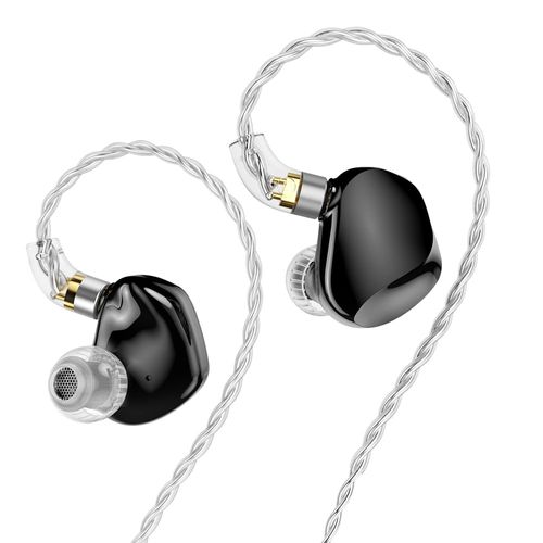 LEAUDIO TRN VX PRO+ 1DD+8BA Flagship HiFi Earphones with Detachable Cable (black without mic)