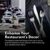 Stainless Steel Dinner Fork Set - 7.2-Inch, Rose Pattern, Set of 12
