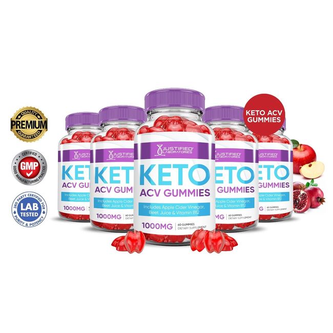 Keto ACV Gummies 1000MG Advanced Apple Cider Vinegar 300 Gummys