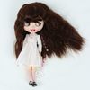 Linfairy 9-10 inch Doll Long Wig Curl (Brown)
