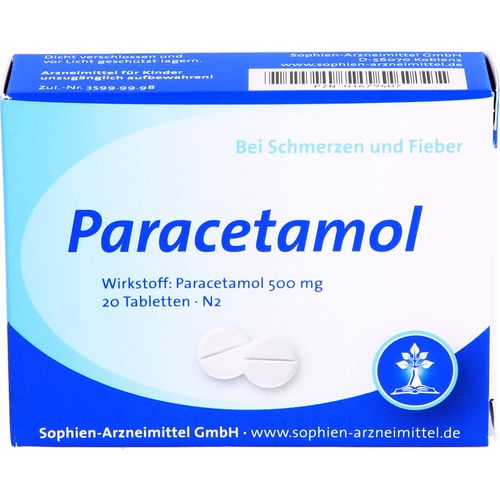 Paracetamol Sophien 500 Tablets Pack of 20
