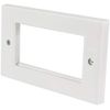 Wall Plate Frame Module Double, Wall Plates and Floor Boxes Audio Visual Cable, Qty X 1 | 122.505UK