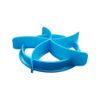 Bread Cutters Baking Bread Rolls Mold, 2PCS Dough Press Mold Set Baking Bread Rolls Mold Plastic Pastry Cutters (Blue)