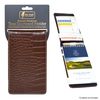 On Par Premium Golf Scorecard Holder - Crocodile, Brown/Black