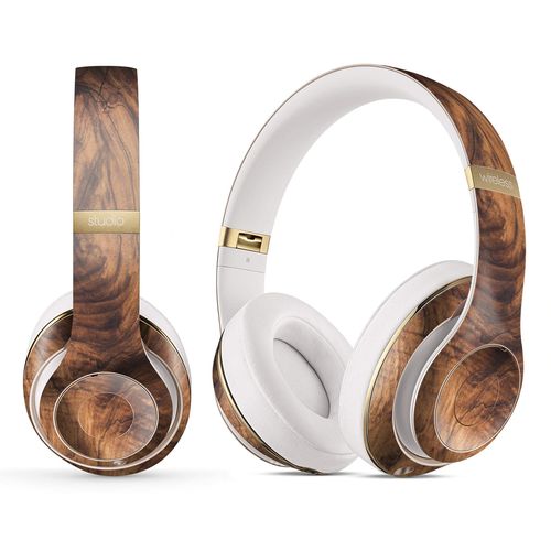 Design Skinz Raw Wood Planks V11 Skin Decal Vinyl Full-Body Wrap Kit Compatible with The Beats by Dre Studio (1st Generation)