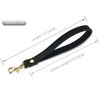 VanEnjoy Black Wristlet Keychain Genuine Leather Hand Strap