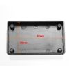 TOP-VIGOR 103x61x31mm Mini Dustproof Electrical Junction Box, ABS Plastic Project Boxes for DIY Electronics Projects, Indoor Power Module Case, Instrument Case Box, Black