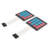 2PCS FONGKNOX 4x4 Membrane Switch 16 Key Switch Keypad Keyboard Matrix Array Compatible with Arduino