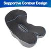 Memory Foam Seat Cushion w/ Ergonomic Lumbar & Back Support Coccyx and Tailbone