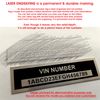 Custom Engraved Aluminum Hin Boat Hull Plate