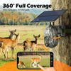 4G LTE Cellular Trail Camera Solar Trail Camera  PTZ Cellular Security Camera